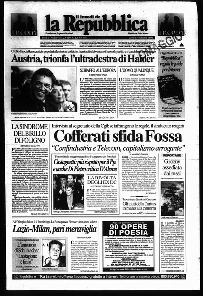 Il lunedì de La repubblica